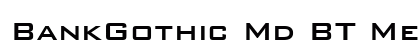 BankGothic Md BT Medium font free download