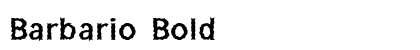 Barbario Bold font free download