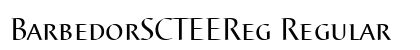 BarbedorSCTEEReg Regular font free download