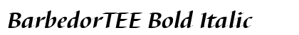 BarbedorTEE Bold Italic font free download