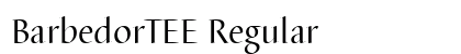 BarbedorTEE Regular font free download