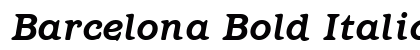 Barcelona Bold Italic Preview