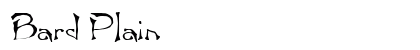 Bard Plain font free download
