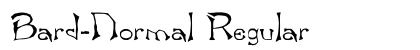 Bard-Normal Regular font free download