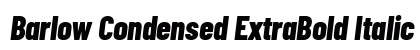 Barlow Condensed ExtraBold Italic font free download