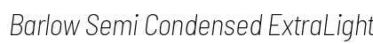 Barlow Semi Condensed ExtraLight Italic font free download
