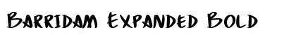 Barridam Expanded Bold font free download