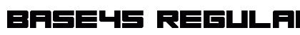 Base45 Regular Font Preview