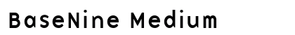 BaseNine Medium font free download