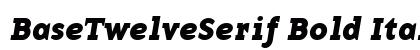 BaseTwelveSerif Bold Italic preview
