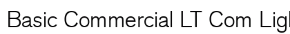 Basic Commercial LT Com Light font free download
