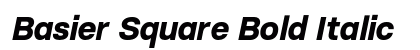 Basier Square Bold Italic Font Basier Square Bold Italic Font Preview