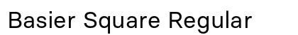 Basier Square Regular Font Basier Square Regular Font Preview