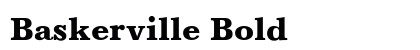 Baskerville Bold Preview