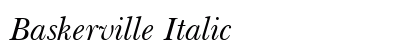 Baskerville Italic Preview