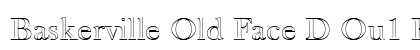 Baskerville Old Face D Ou1 Regular Font Preview
