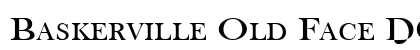 Baskerville Old Face DC D Regular Font Preview