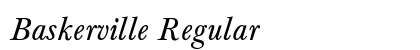 Baskerville Regular font free download