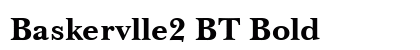 Baskervlle2 BT Bold Preview