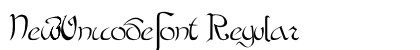 NewUnicodeFont Regular preview NewUnicodeFont Regular preview