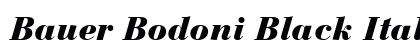 Bauer Bodoni Black Italic Preview
