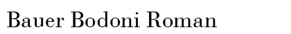 Bauer Bodoni Roman font free download