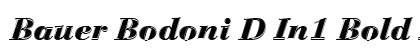 Bauer Bodoni D In1 Bold Italic Preview