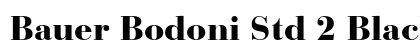 Bauer Bodoni Std 2 Black font free download