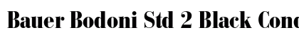 Bauer Bodoni Std 2 Black Condensed font free download