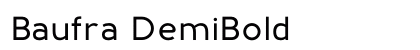 Baufra DemiBold font free download