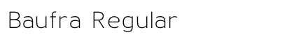 Baufra Regular Preview