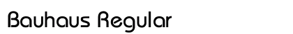 Bauhaus Regular Preview