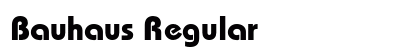 Bauhaus Regular Preview