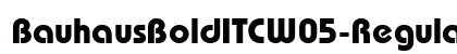 BauhausBoldITCW05-Regular Regular font free download