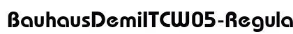 BauhausDemiITCW05-Regular Regular font free download