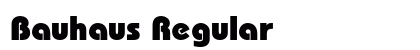 Bauhaus Regular font free download