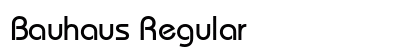 Bauhaus Regular font free download