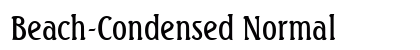 Beach-Condensed Normal font free download