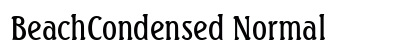 BeachCondensed Normal font free download