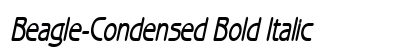 Beagle-Condensed Bold Italic font free download