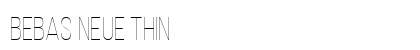 Bebas Neue Thin font free download