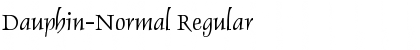 Dauphin-Normal Regular Font