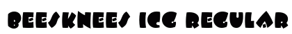 Beesknees ICG Regular Font Preview