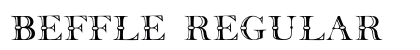 Beffle Regular Font Preview
