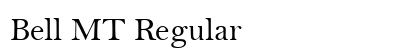 Bell MT Regular font free download