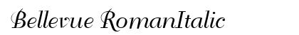 Bellevue RomanItalic font free download