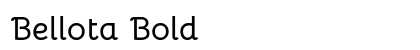 Bellota Bold Font Preview