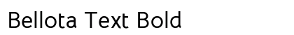 Bellota Text Bold Font Preview