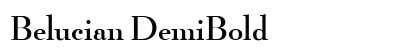 Belucian DemiBold font free download