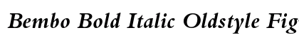 Bembo Bold Italic Oldstyle Figures Preview